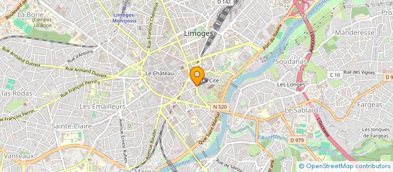 localisation de l'entreprise FINANCIERE DES CASCADES à LIMOGES