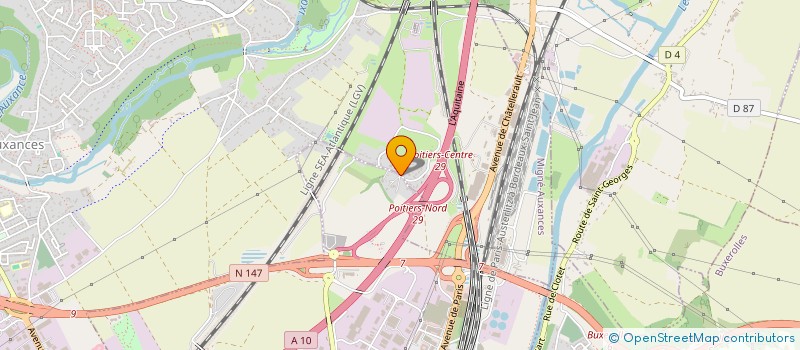 localisation de l'entreprise FINANCIERE DES COSSES  MIGNE-AUXANCES