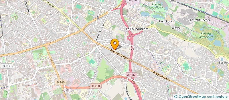 localisation de l'entreprise FINANCIERE DES MARRONNIERS à ANGERS