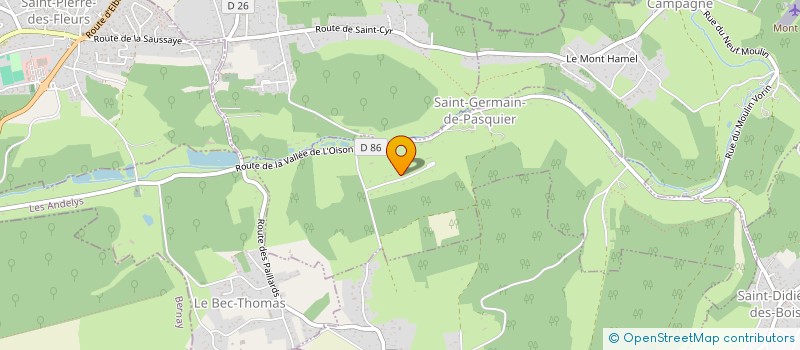 localisation de l'entreprise FINANCIERE DES SAULES  SAINT-GERMAIN-DE-PASQUIER