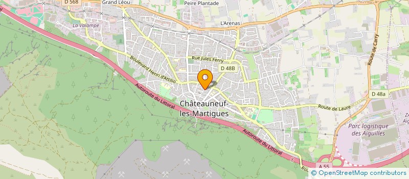 localisation de l'entreprise FINANCIERE DES SERPOLETS à CHATEAUNEUF-LES-MARTIGUES