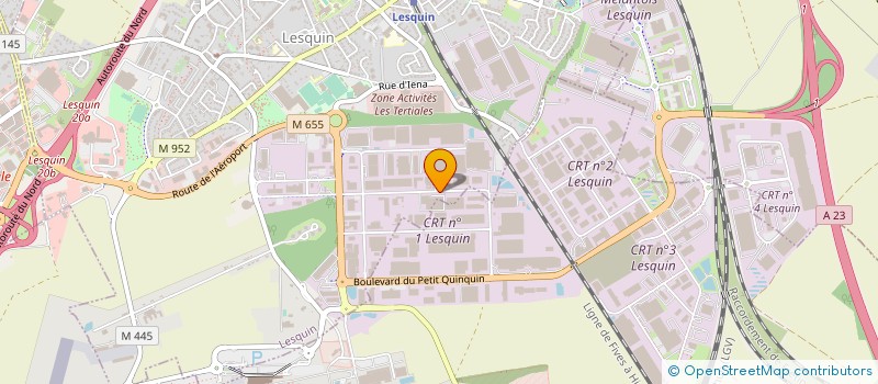 localisation de l'entreprise FINANCIERE DHENIN à LESQUIN