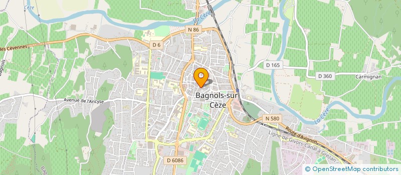 localisation de l'entreprise FINANCIERE DIARD  BAGNOLS-SUR-CEZE