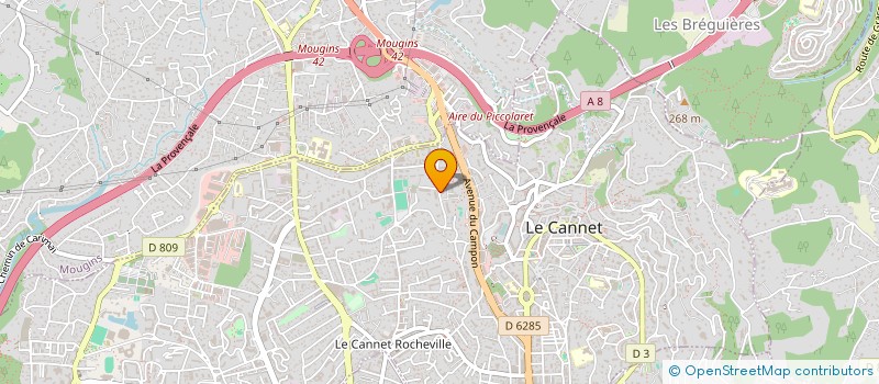 localisation de l'entreprise FINANCIERE DN à LE CANNET