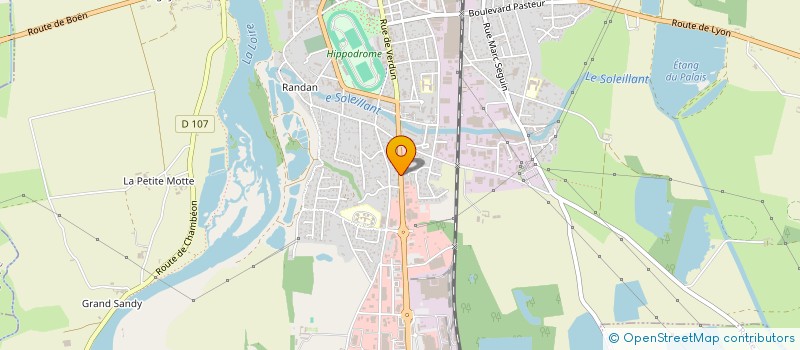 localisation de l'entreprise FINANCIERE DP  FEURS