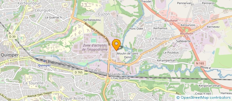 localisation de l'entreprise FINANCIERE DSMN à QUIMPER