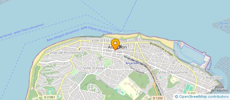 localisation de l'entreprise FINANCIERE DU BASSIN à ARCACHON