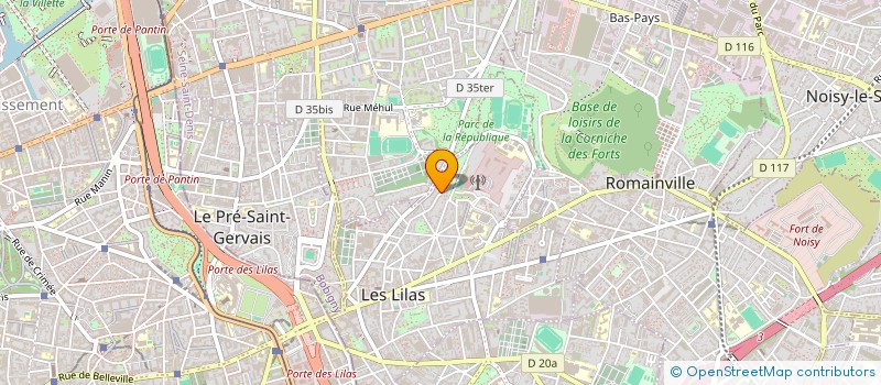 localisation de l'entreprise FINANCIERE DU BES à LES LILAS