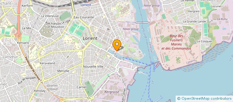 localisation de l'entreprise FINANCIERE DU BLAVET  LORIENT