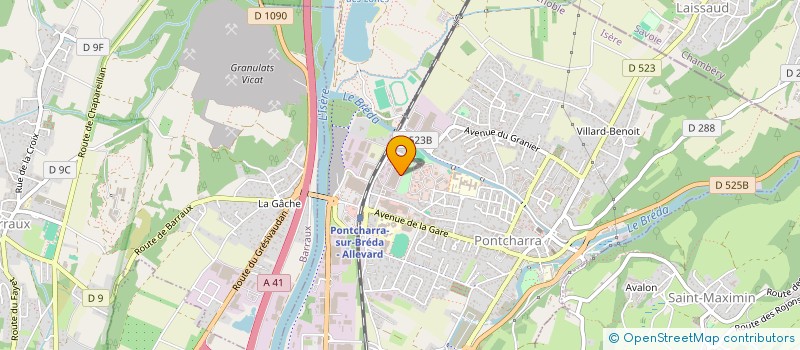 localisation de l'entreprise FINANCIERE DU BREDA à PONTCHARRA