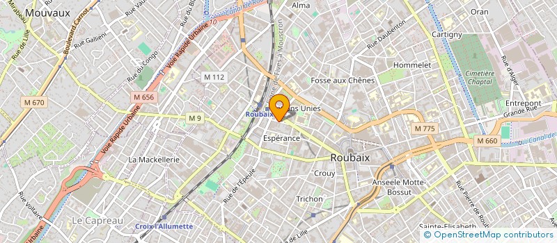 localisation de l'entreprise FINANCIERE DU CAP à ROUBAIX