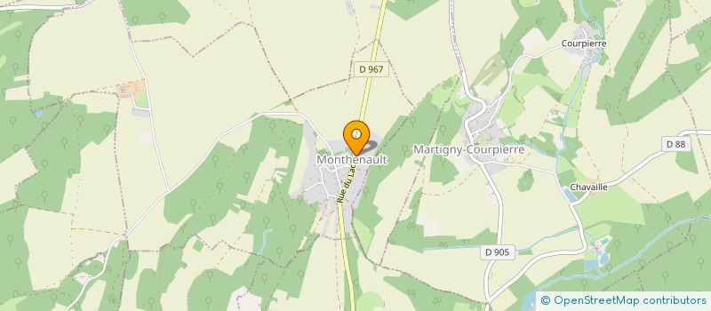 localisation de l'entreprise FINANCIERE DU CHARMOIS  MONTHENAULT