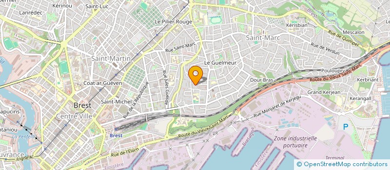 localisation de l'entreprise FINANCIERE DU FORESTOU à BREST