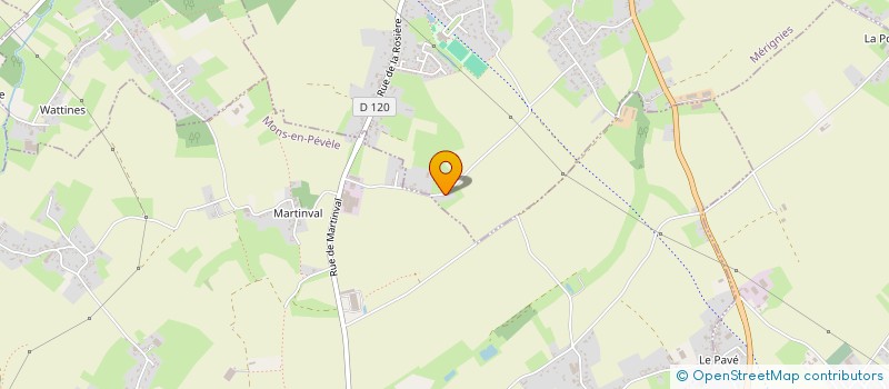 localisation de l'entreprise FINANCIERE DU HAMEAU à MERIGNIES