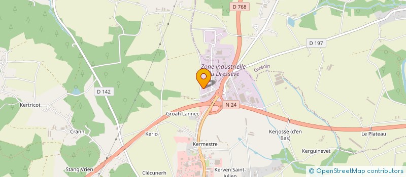 localisation de l'entreprise FINANCIERE DU MANEGUEN  BAUD