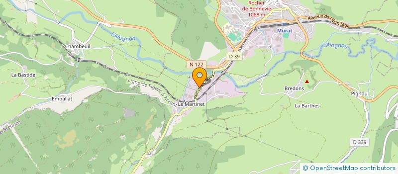 localisation de l'entreprise FINANCIERE DU MARTINET à MURAT
