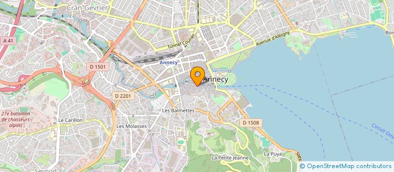 localisation de l'entreprise FINANCIERE DU MONT BLANC à ANNECY