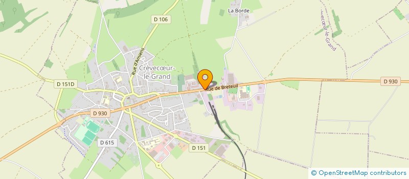 localisation de l'entreprise FINANCIERE DU PLATEAU PICARD  CREVECUR-LE-GRAND