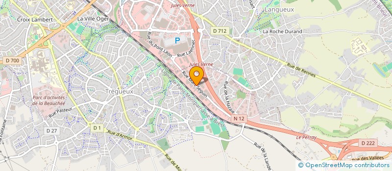localisation de l'entreprise FINANCIERE DU PLESSIS à TREGUEUX