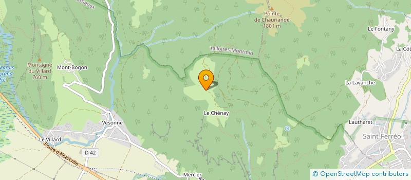 localisation de l'entreprise FINANCIERE DU PONT MORENS  FAVERGES-SEYTHENEX