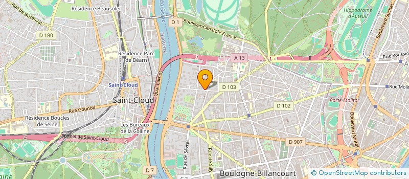 localisation de l'entreprise FINANCIERE DU PUY-CHEVALIER à BOULOGNE-BILLANCOURT