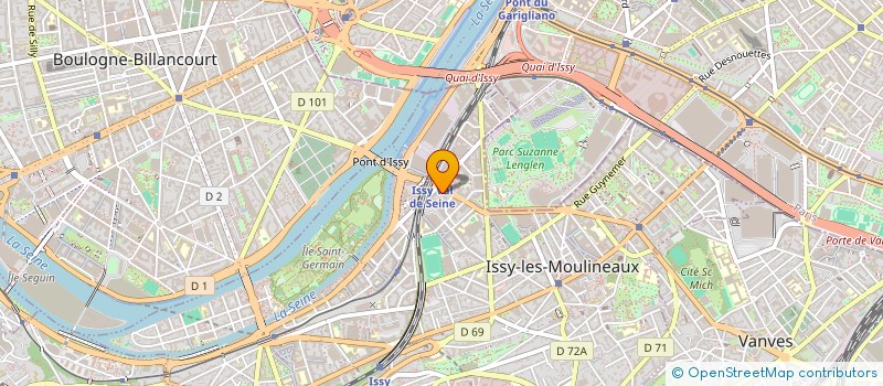 localisation de l'entreprise FINANCIERE DU ROUGET à ISSY-LES-MOULINEAUX