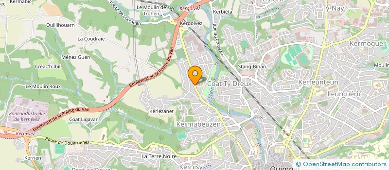 localisation de l'entreprise FINANCIERE DU STEIR à QUIMPER