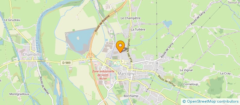 localisation de l'entreprise FINANCIERE DU TEMPS DES FLEURS à MARCIGNY