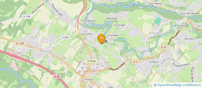 localisation de l'entreprise FINANCIERE DU TISET à FILLINGES