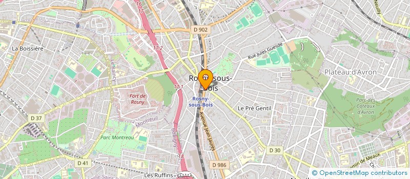 localisation de l'entreprise FINANCIERE DU VALAIS  ROSNY-SOUS-BOIS