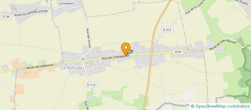 localisation de l'entreprise FINANCIERE DU VALLON  LA REMUEE