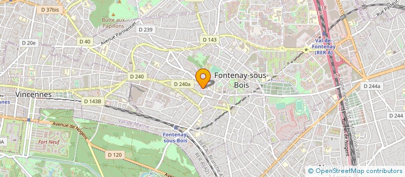 localisation de l'entreprise FINANCIERE DU VERDON à FONTENAY-SOUS-BOIS