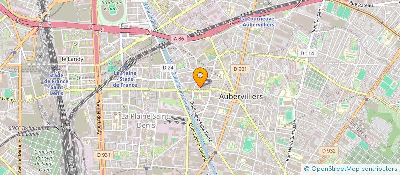 localisation de l'entreprise FINANCIERE DULHOSTE à AUBERVILLIERS