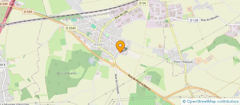 localisation de l'entreprise FINANCIERE DUPOISSON-MONTE à AVELIN