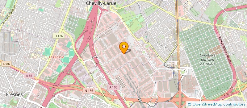 localisation de l'entreprise FINANCIERE E.D.  CHEVILLY-LARUE