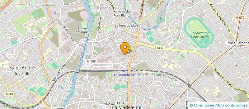 localisation de l'entreprise FINANCIERE EBL SA à MARCQ-EN-BARŒUL