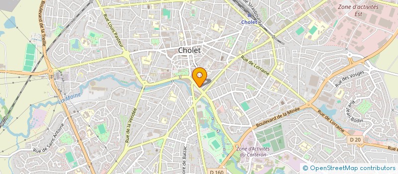 localisation de l'entreprise FINANCIERE ECCA à CHOLET