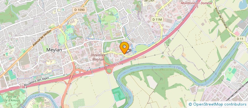 localisation de l'entreprise FINANCIERE ECOSI à MEYLAN