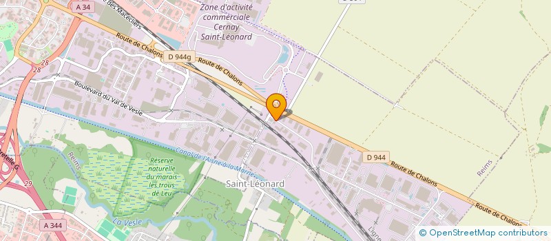 localisation de l'entreprise FINANCIERE EF  WITRY-LES-REIMS