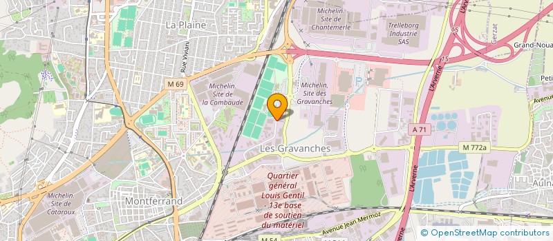 localisation de l'entreprise FINANCIERE EG  CLERMONT-FERRAND