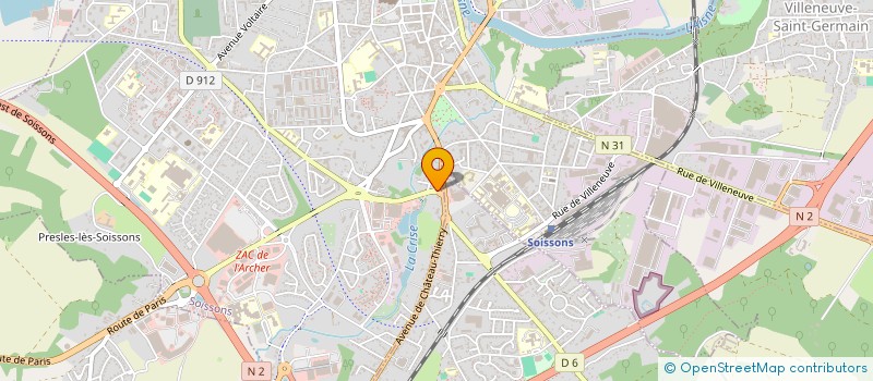 localisation de l'entreprise FINANCIERE EGP à SOISSONS