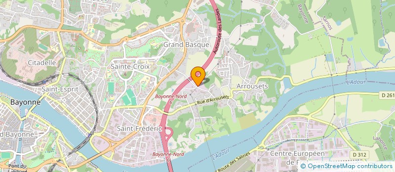 localisation de l'entreprise FINANCIERE ELBIS  BAYONNE