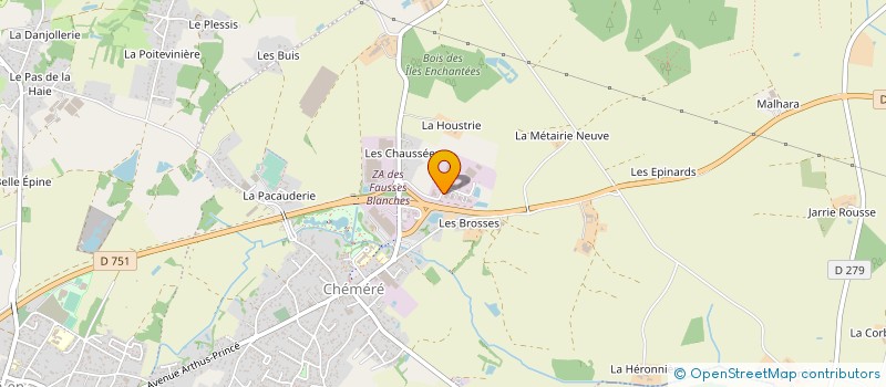localisation de l'entreprise FINANCIERE ELISABETH LETARD à CHAUMES-EN-RETZ