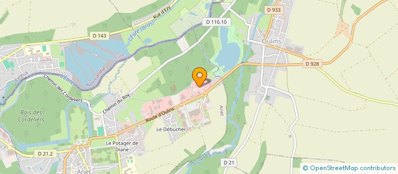 localisation de l'entreprise FINANCIERE EMITEC à ANET
