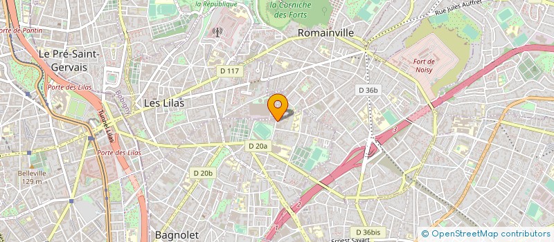 localisation de l'entreprise FINANCIERE EN ROUE LIBRE à BAGNOLET