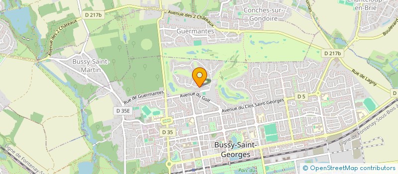 localisation de l'entreprise FINANCIERE ET IMMOBILIERE ARCADE à BUSSY-SAINT-GEORGES