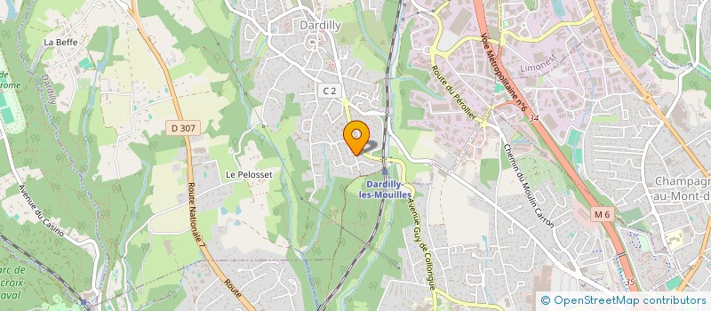 localisation de l'entreprise FINANCIERE EURO DEV à DARDILLY