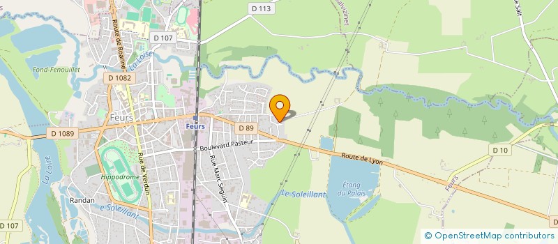 localisation de l'entreprise FINANCIERE EVI  FEURS