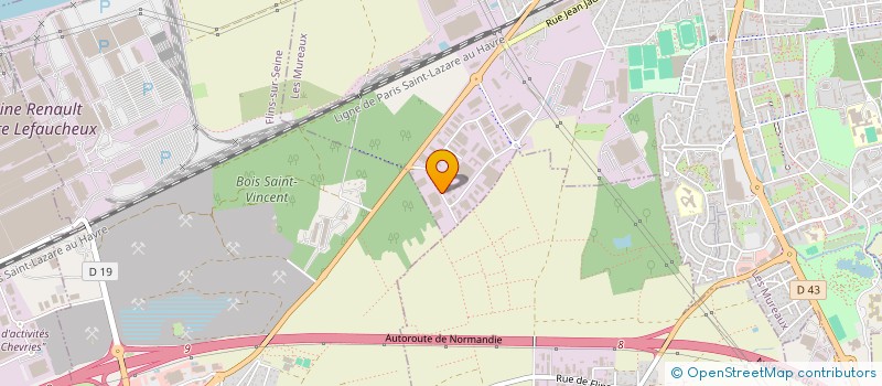 localisation de l'entreprise FINANCIERE F.E.LOUESDON à LES MUREAUX