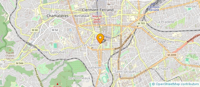 localisation de l'entreprise FINANCIERE FAMILLE MC  CEYRAT